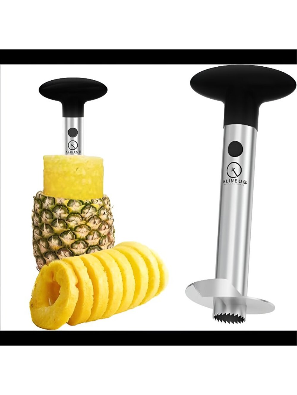 Pineapple Corer and Slicer Tool Food Grade Cutter
